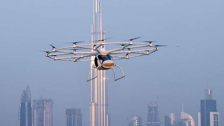 Alquiler de Drones en Bogota Taxi dron autónomo fue probado en Dubai.