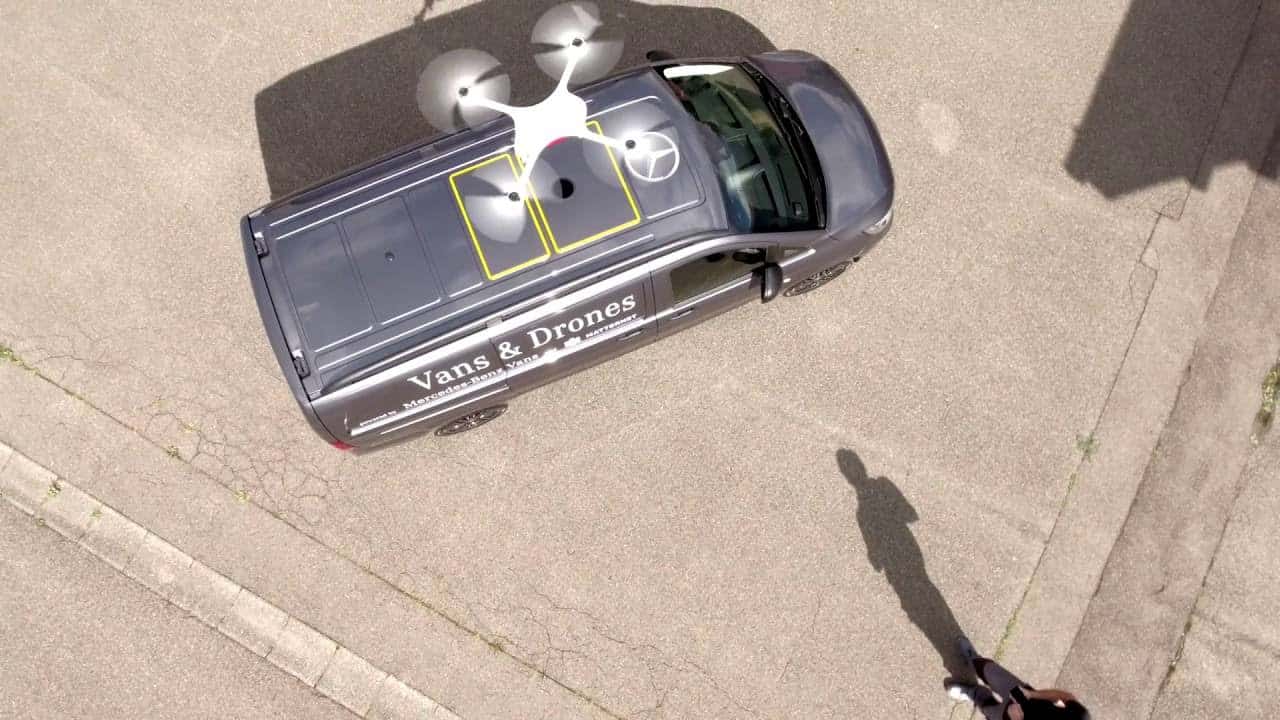 Alquiler de Drones en Bogota Mercedes Benz y Matternet crean una camioneta para drones de reparto.