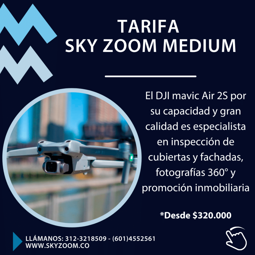 Servicio con dron Colombia tarifas